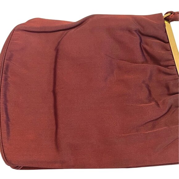 Twifaille Rosenfeld Satin Evening Purse Clutch Handbag Floral Frame Clasp READ - Picture 9 of 16